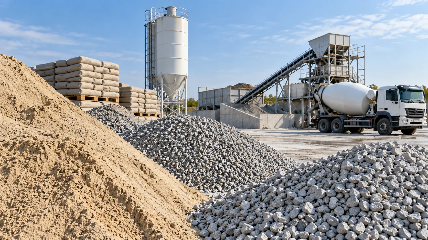 Beton santrali kapasitesini üretim ihtiyacına göre seçme